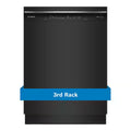 Black Front Control Tall Tub Dishwasher with Stainless Steel Tub and 3rd Rack I5008