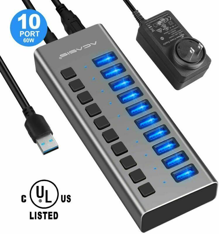 10 Ports 48W USB 3.0 Hub M37117