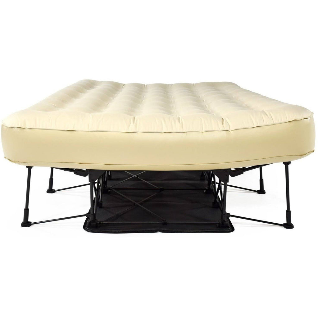 Queen Air Mattress with Frame and Rolling Case Y857