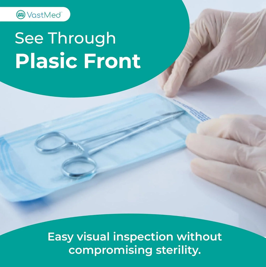Self Seal Sterilization Pouches with Dual Indicators D15730