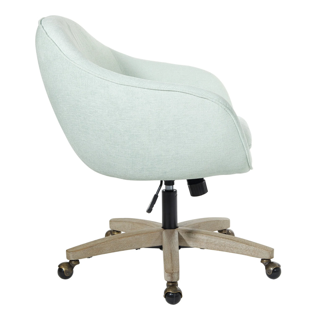 Dove Grey Plush Office Chair S628608