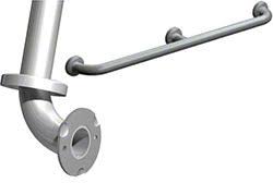 Stainless Steel Straight Grab Bar with Snap Flanges X85918