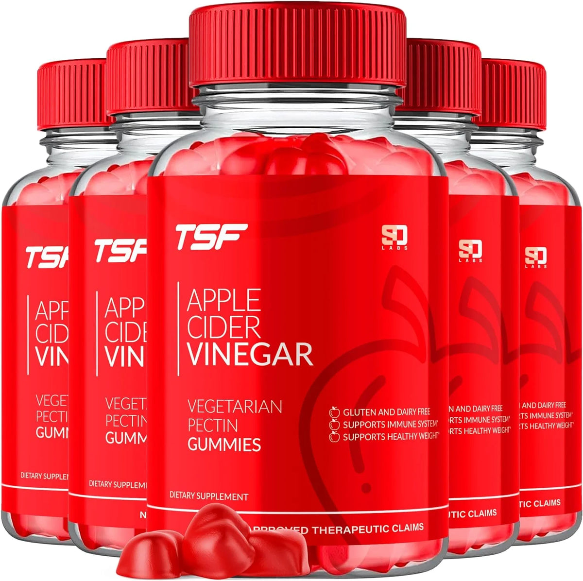 Apple Cider Vinegar Dietary Supplement Gummies 300 Gummies K860
