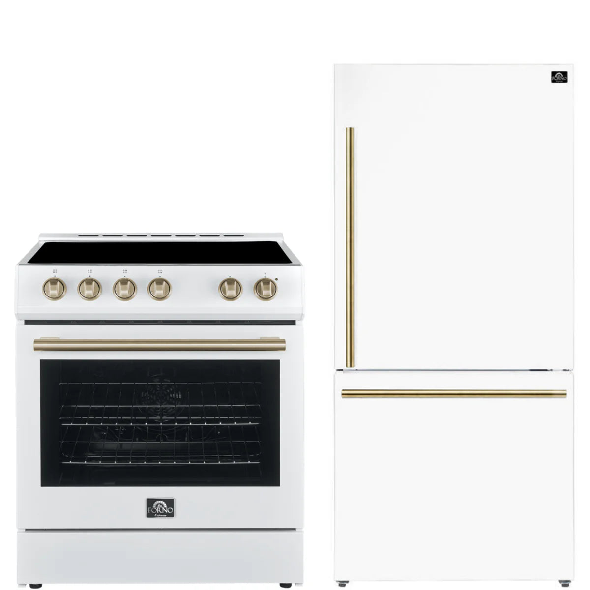 30 Electric Range and Refrigerator in White S259678