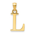 14K Yellow Gold Initial L Charm Pendant H262364