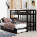 Twin over Twin Bunk Bed with Trundle Q989984