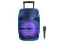 Blue Rechargeable Bluetooth LED Speaker X61872