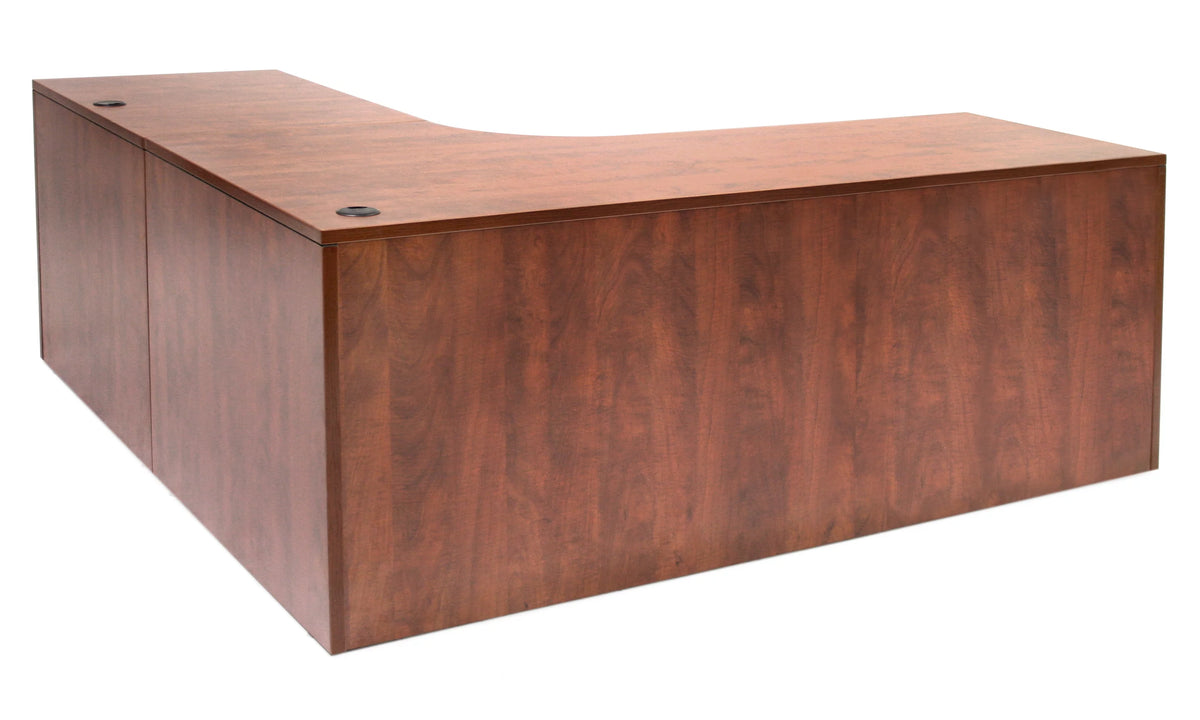 71" Double Pedestal Right Corner Credenza K616