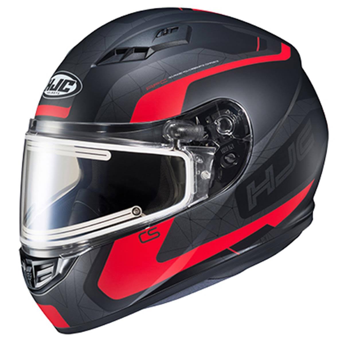 Black/Red 2X-Large Electric Snowmobile Helmet X718518