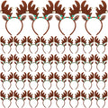 36 Pcs Christmas Reindeer Antler Headbands with Bell W423348