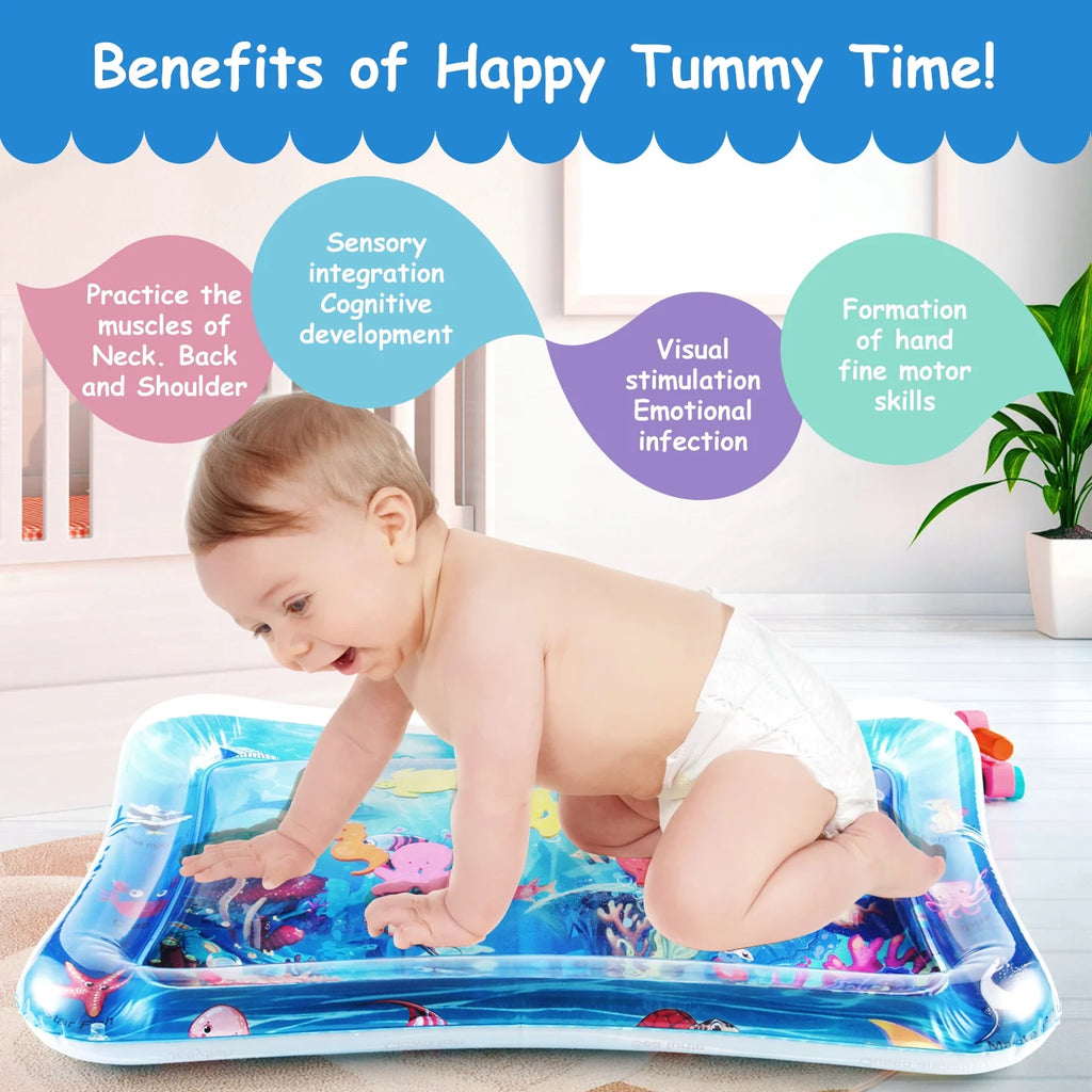 Tummy Time Baby Water Play Mat Toys for Infant Early Development Activity Centers S2517