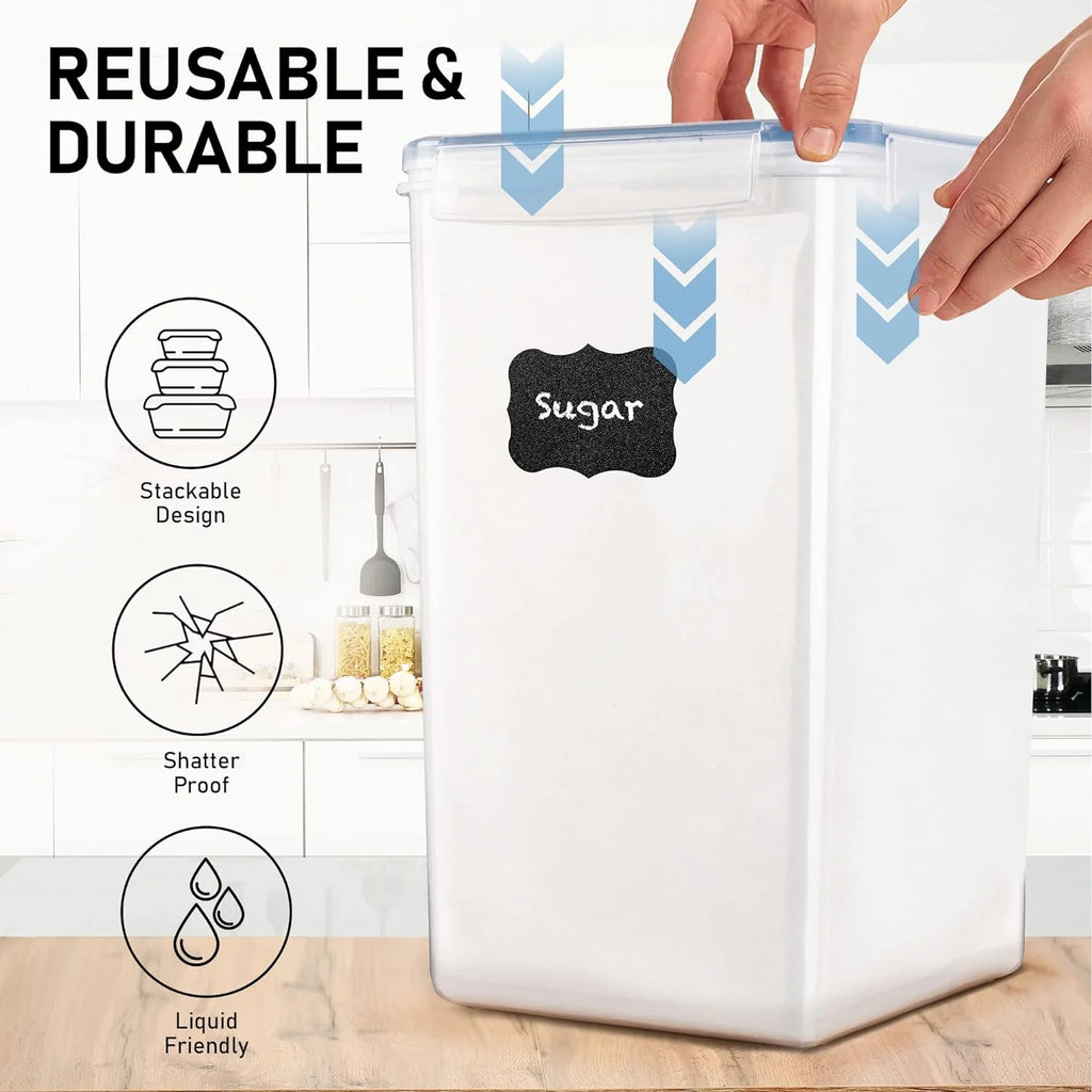 Extra Large Airtight Clear Plastic Storage Containers with Lids N908917