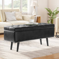 Faux Leather Storage Ottoman Bench P3529