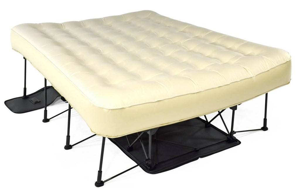 Queen Air Mattress with Frame and Rolling Case Y857