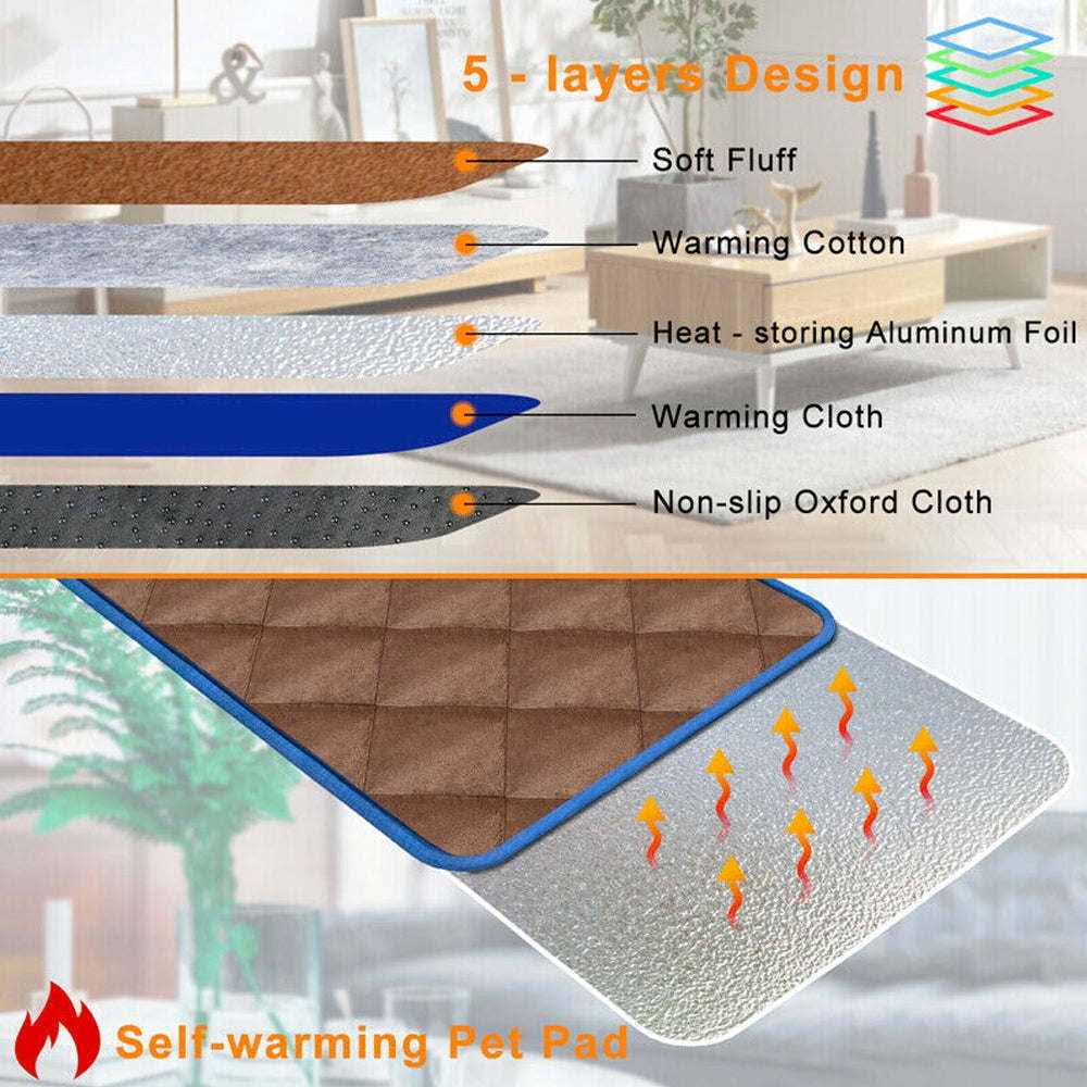 Self Heating Cat Mat Thermal Pet Bed Mat Z139