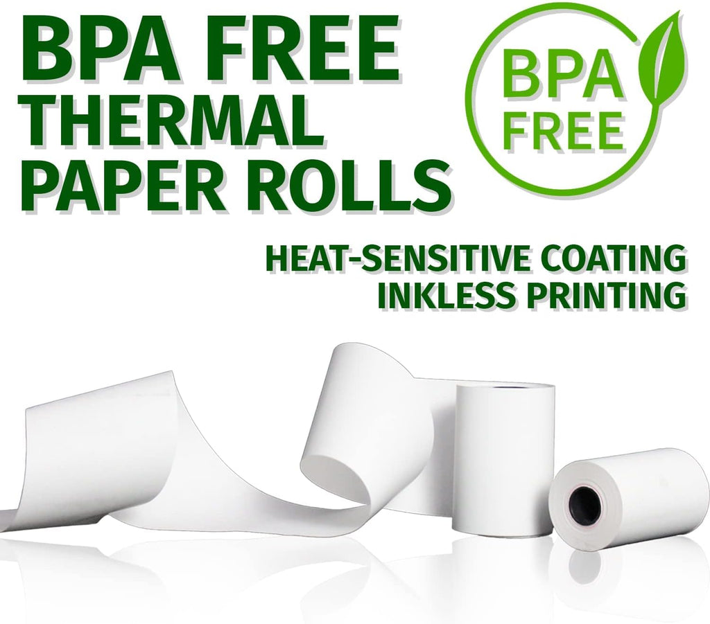 Thermal Paper Receipt Rolls 3 1/8 x 230 ft BPA Free 32 Rolls V597