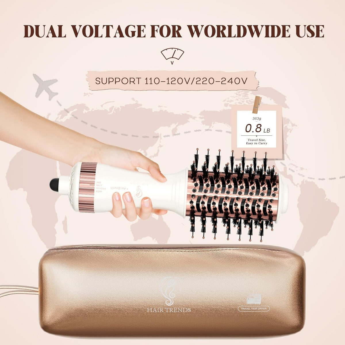 Dual Voltage Mini Hot Air Brush Z576784