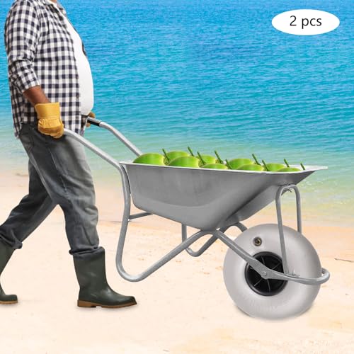 10" Inflatable Balloon Wheels 2-Pack Beach Cart Tires S3135
