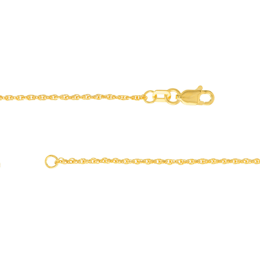 18" 1.05mm Diamond Cut Double Rope Necklace Y559