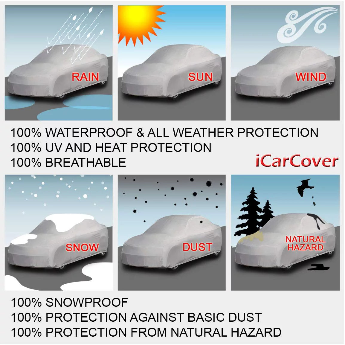 Custom Car Cover Waterproof All-Weather Q8937