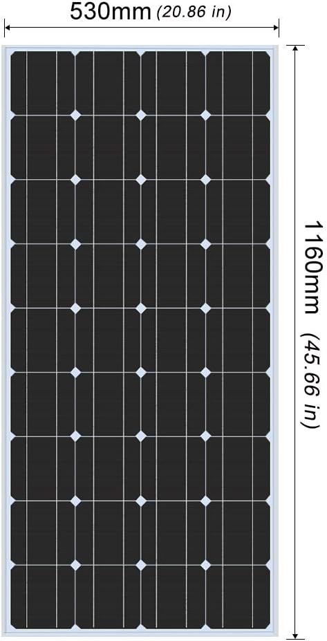 100W 12V Monocrystalline Solar Panel Kit with Charge Controller R31827