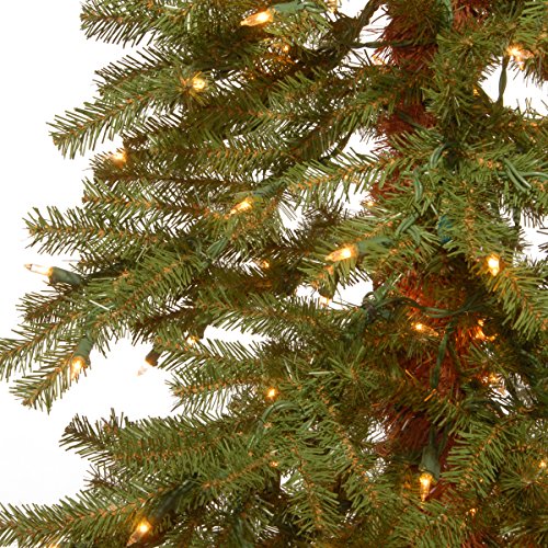 Green 5 ft Artificial Christmas Tree with Pre-Strung White Lights and Stand T785