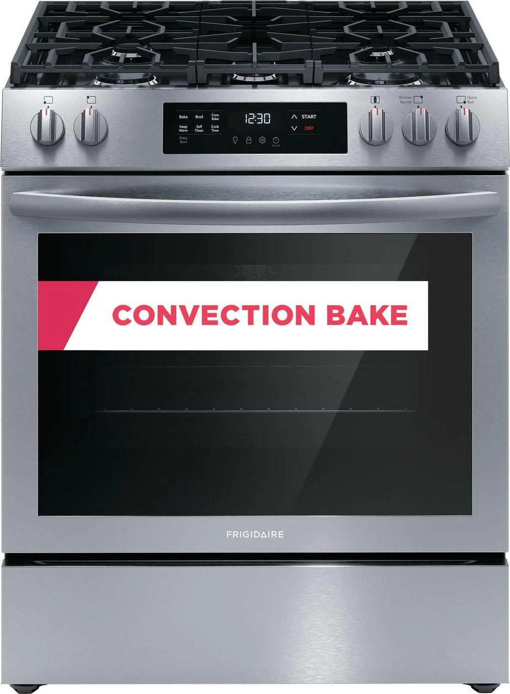 30" Front Control Gas Range with Convection Bake V782622