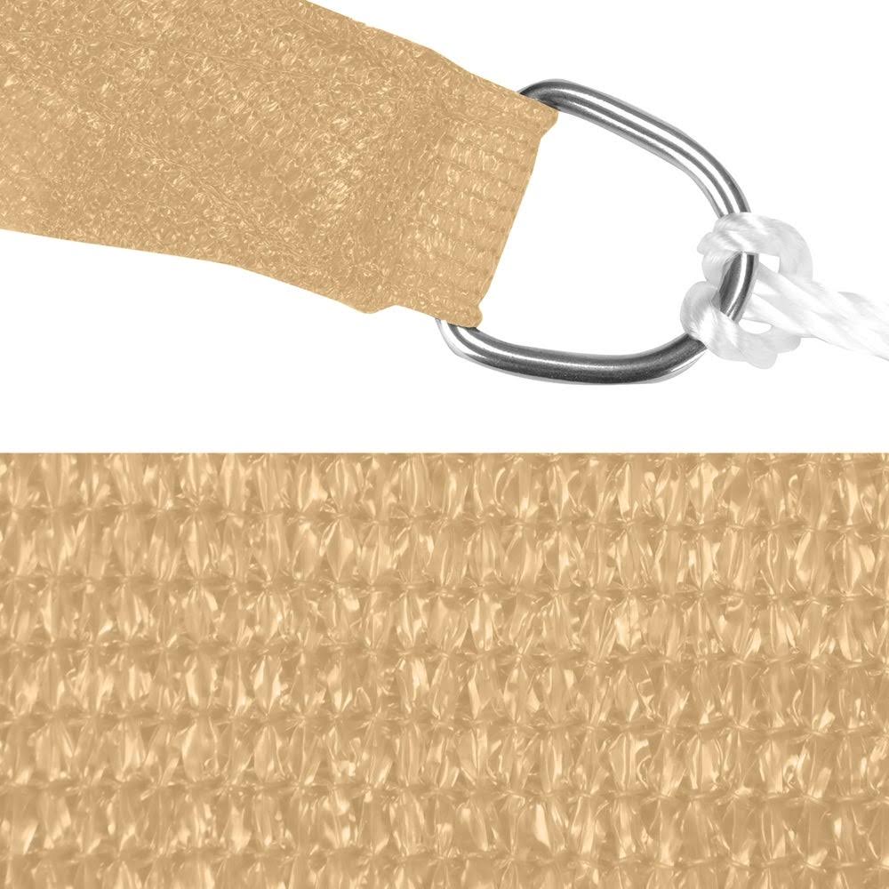 Beige Square Sun Shade Sail Canopy G2151
