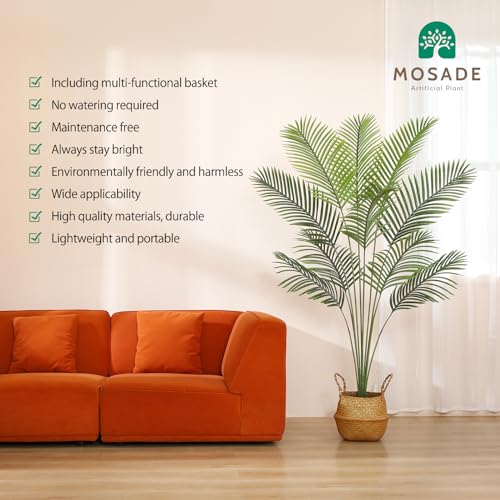 6 Feet Artificial Areca Palm Tree with Seagrass Basket T8641
