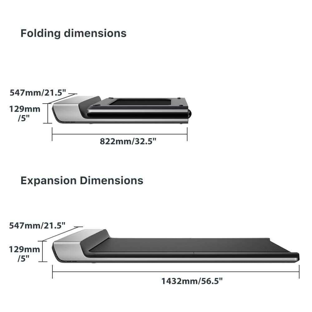 Grey Folding Treadmill Y984