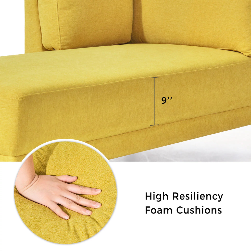 Yellow Chaise Lounge Chairs with Arms Z53527