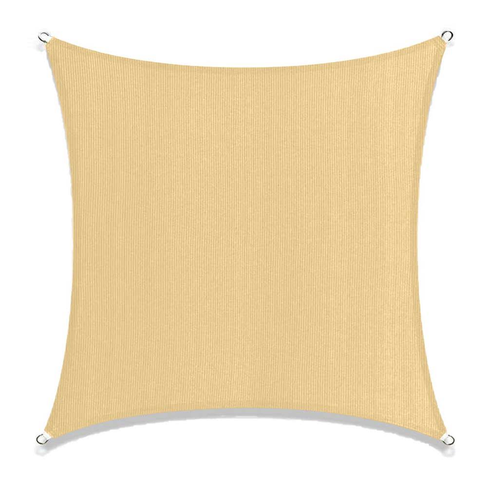 Beige Square Sun Shade Sail Canopy G2151