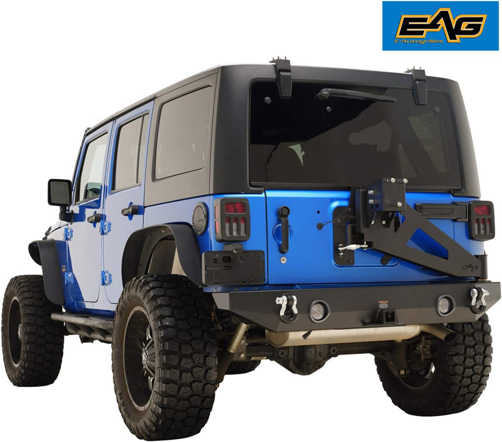 Compatible with JK Rear Bumper with Tire Carrier X190