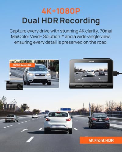 4K Dash Cam with Starvis 2 HDR Night Vision B977181