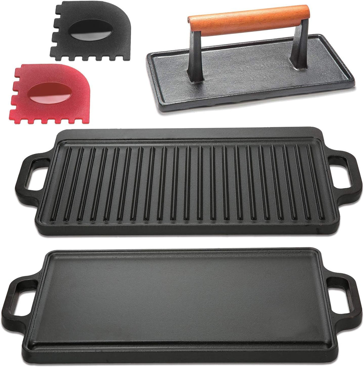 Cast Iron Griddle with Accessories I82661