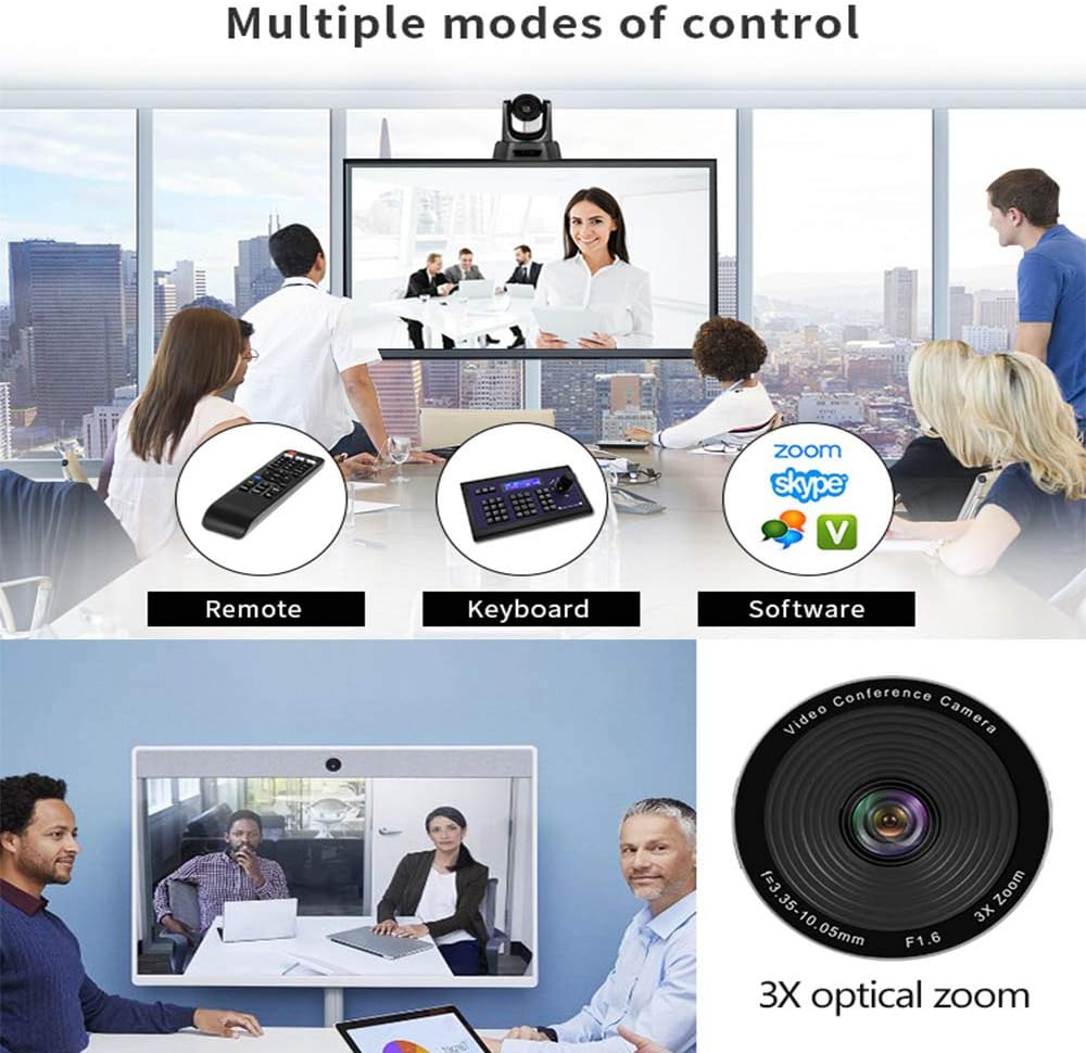 Full HD 1080p USB PTZ Video Conference Camera 3X Optical Zoom U419398