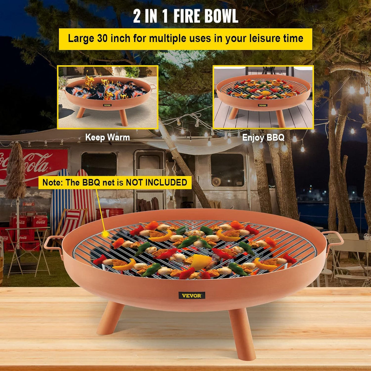 30-Inch Deep Round Carbon Steel Fire Pit Bowl R1766