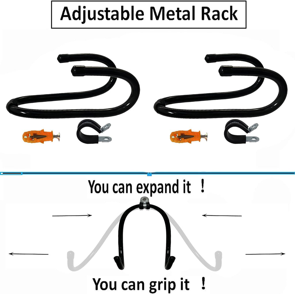 2 Pack Adjustable Black Metal Plate Hangers W735300