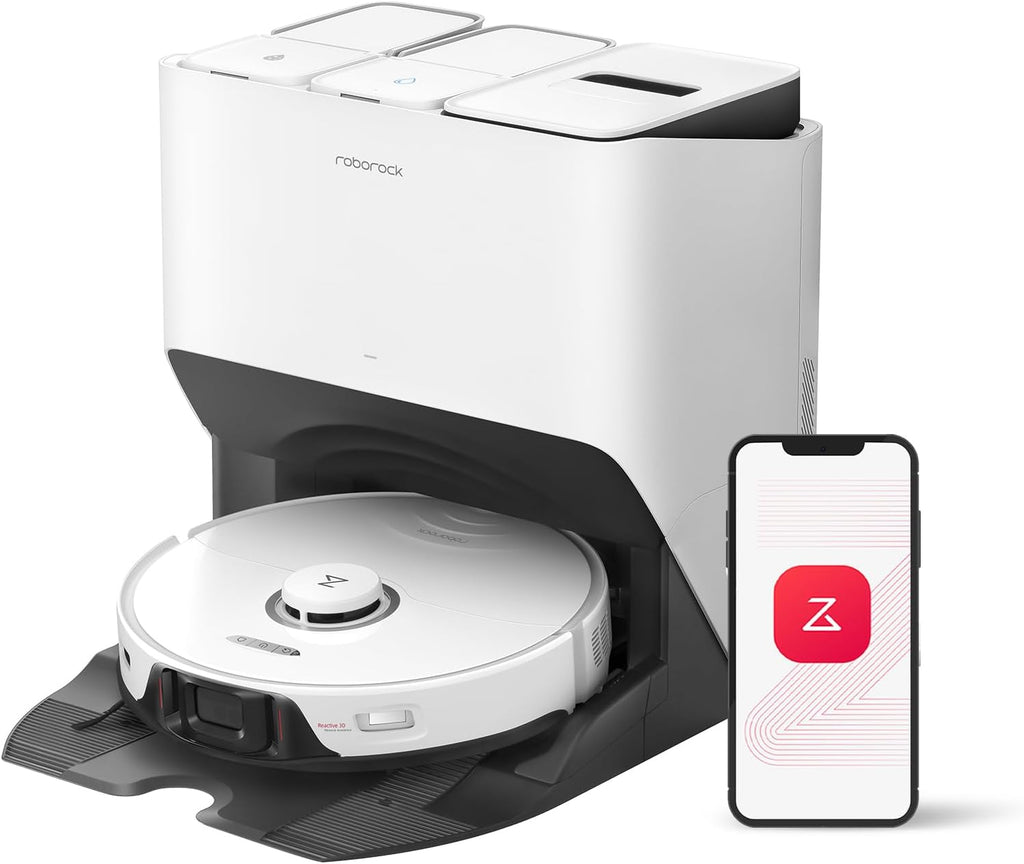 White Robot Vacuum and Mop D6025