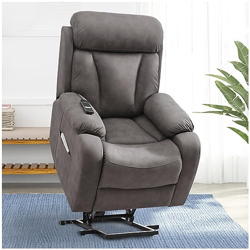 Navy Blue Power Lift Recliner Chair Q33940