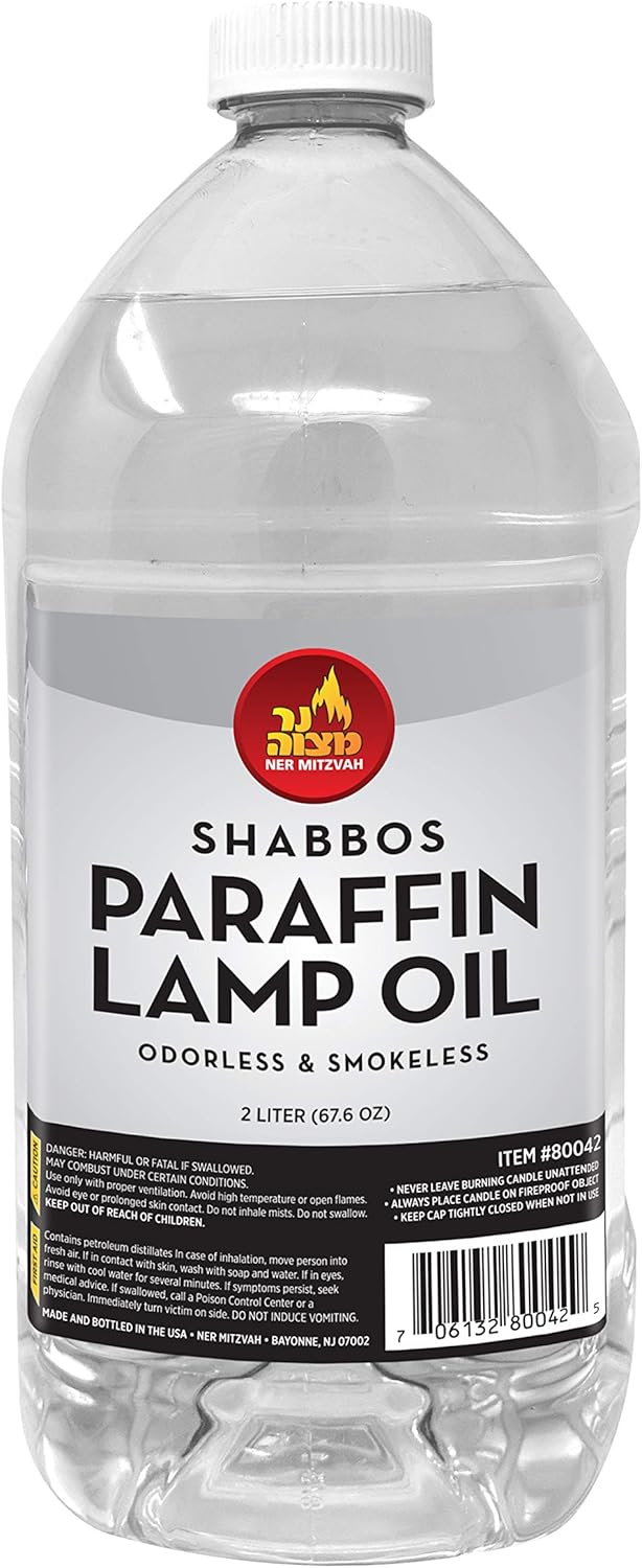 Clear Smokeless Odorless Paraffin Lamp Oil - 2 Liter (67.6 oz) F728