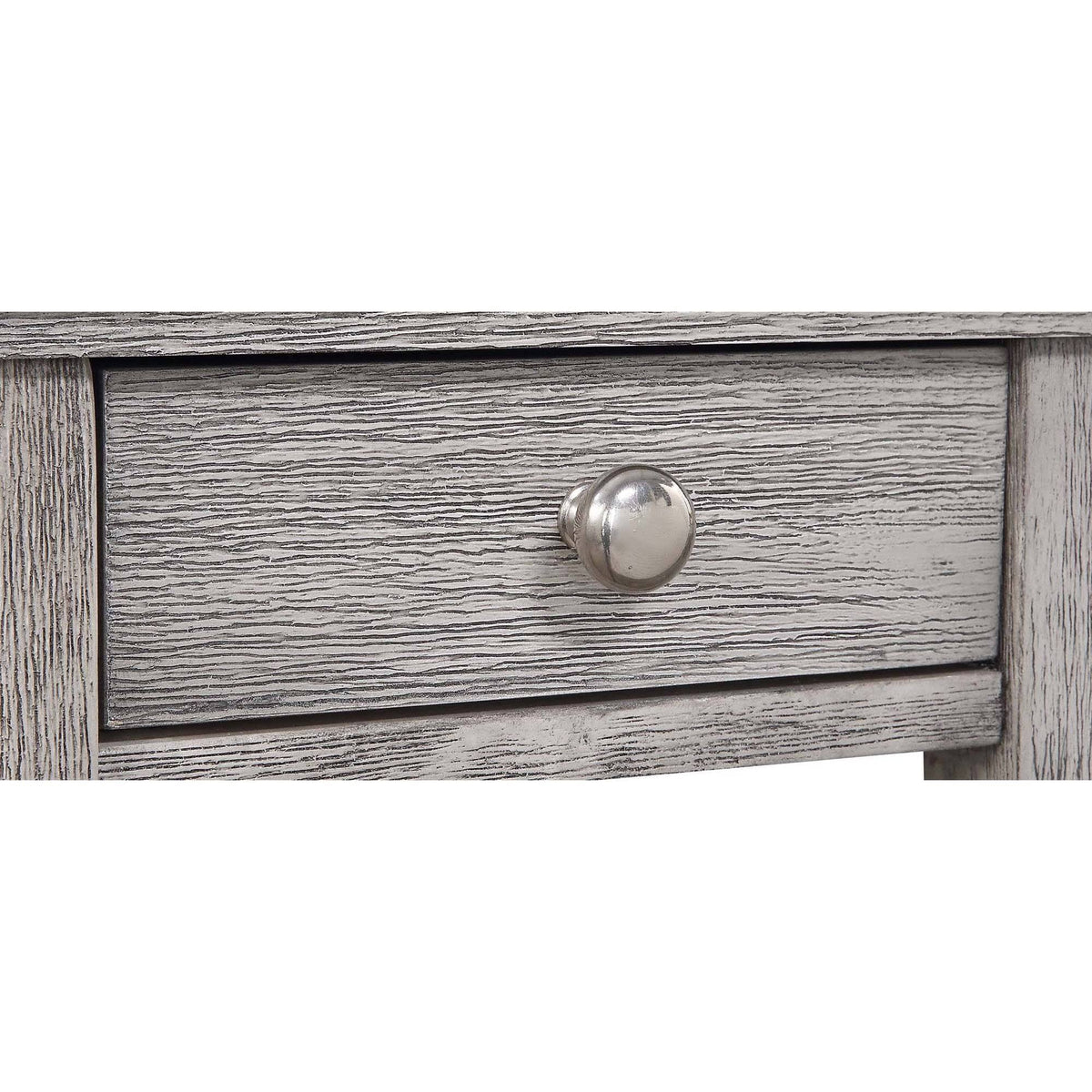 3 Tier End Table with Drawer Light Gray H135