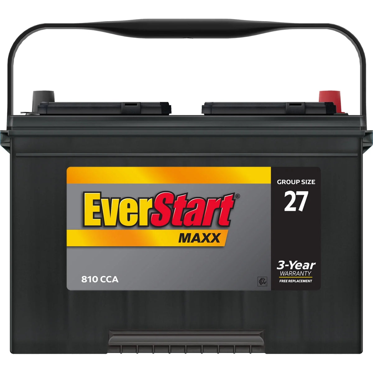 Group Size 27 12 Volt 830 CCA Lead Acid Automotive Battery E43158