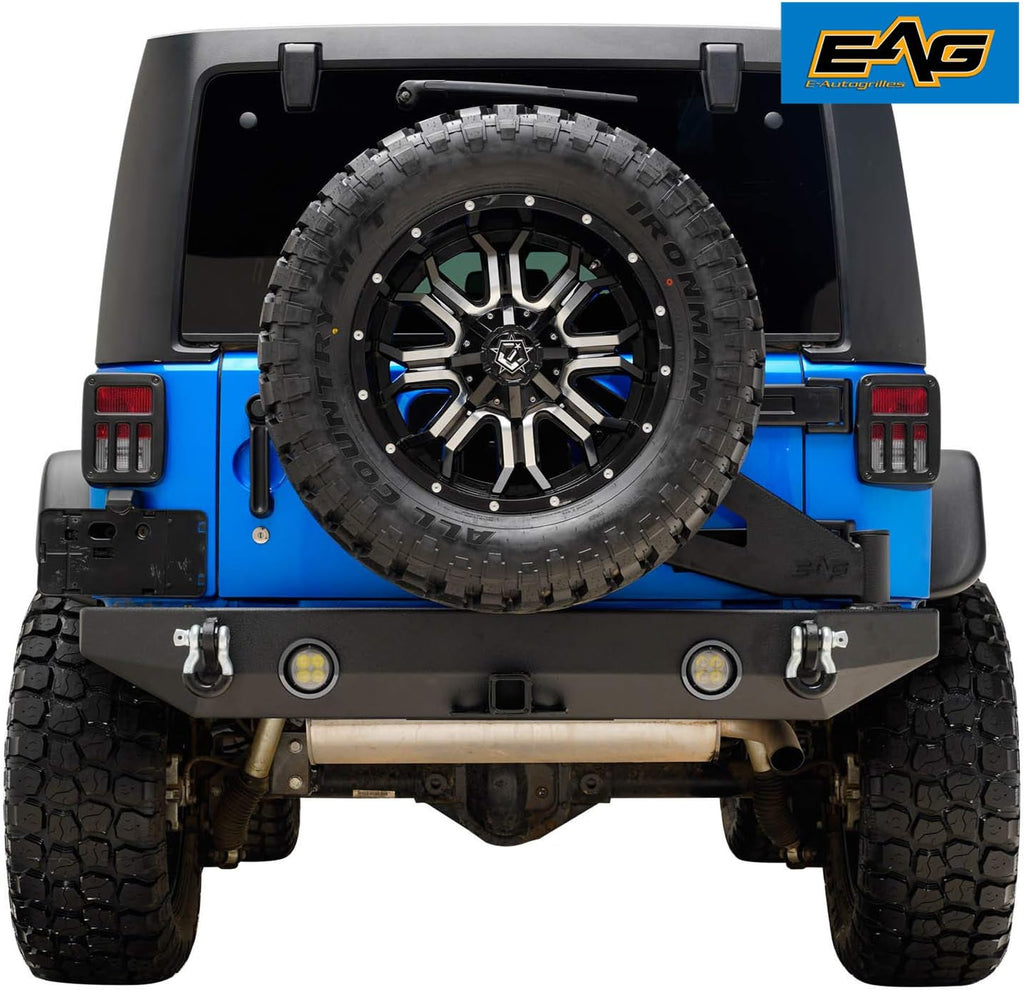 Compatible with JK Rear Bumper with Tire Carrier X190