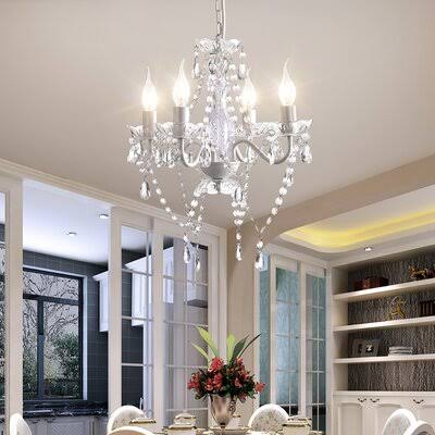4 Light Candle Style Empire Chandelier W23153