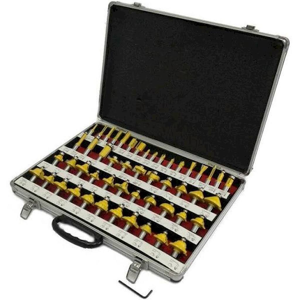 50 Piece 1/2 Shank Carbide Router Bits Set R88345