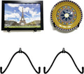 2 Pack Adjustable Black Metal Plate Hangers W735300