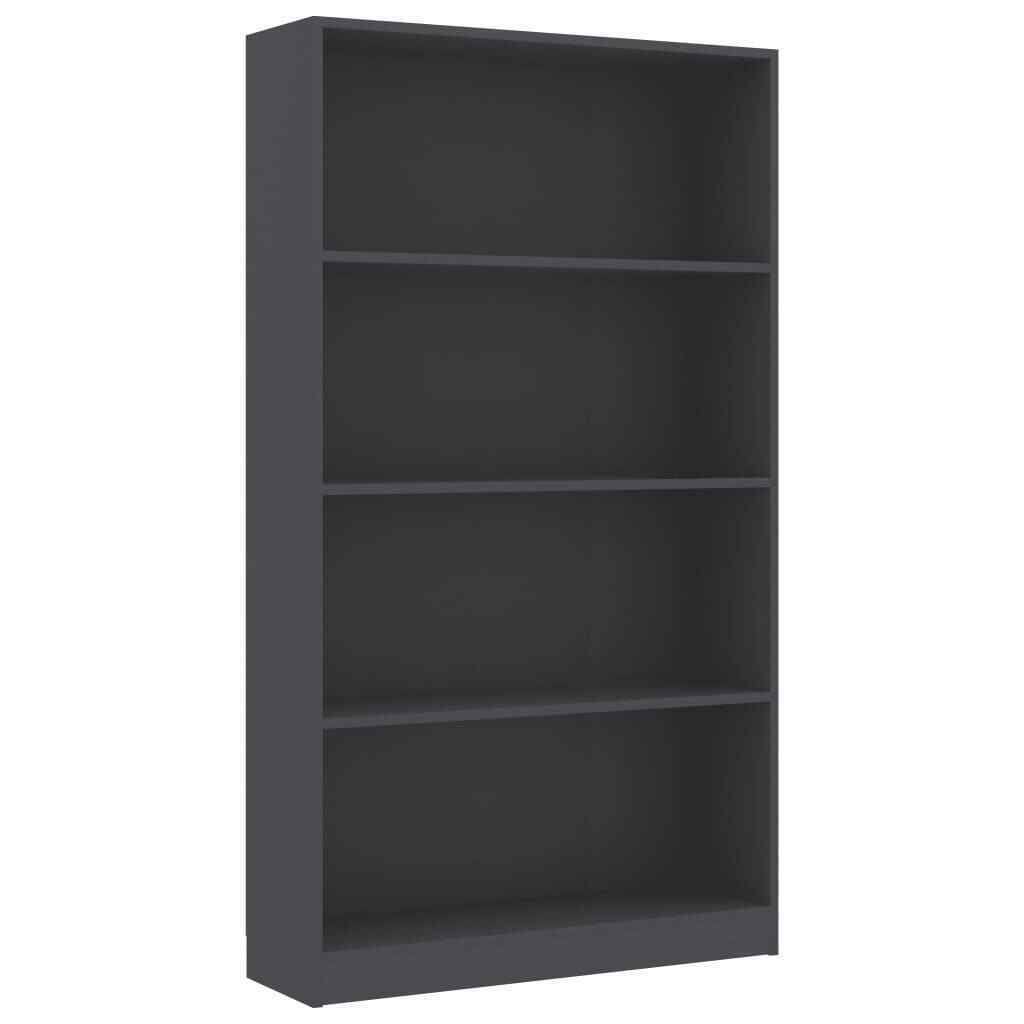 4-Tier Gray Chipboard Book Cabinet M956