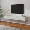 White 70.87 inch TV Stand with 3 Drawers H684046
