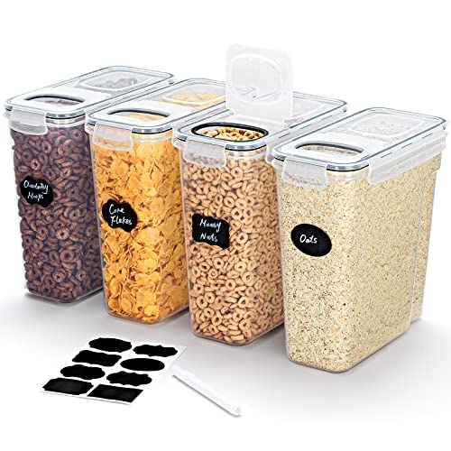 5.5L 4pcs Airtight Food Storage Canister Sets with Flip-Top Lids P31055